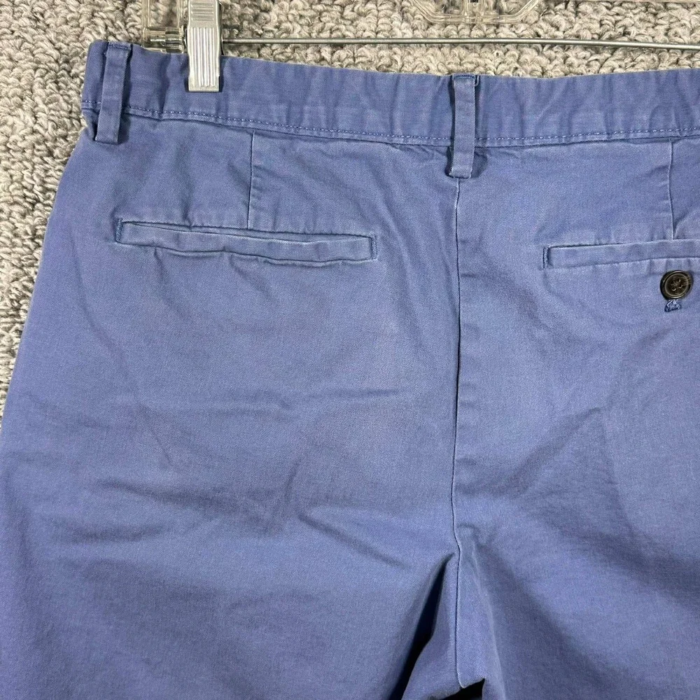 Banana Republic Chino‎ Shorts Blue Stretch Cotton Casual Mens Size 33
